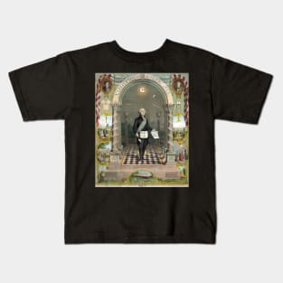 U. S. President George Washington, Freemason Kids T-Shirt